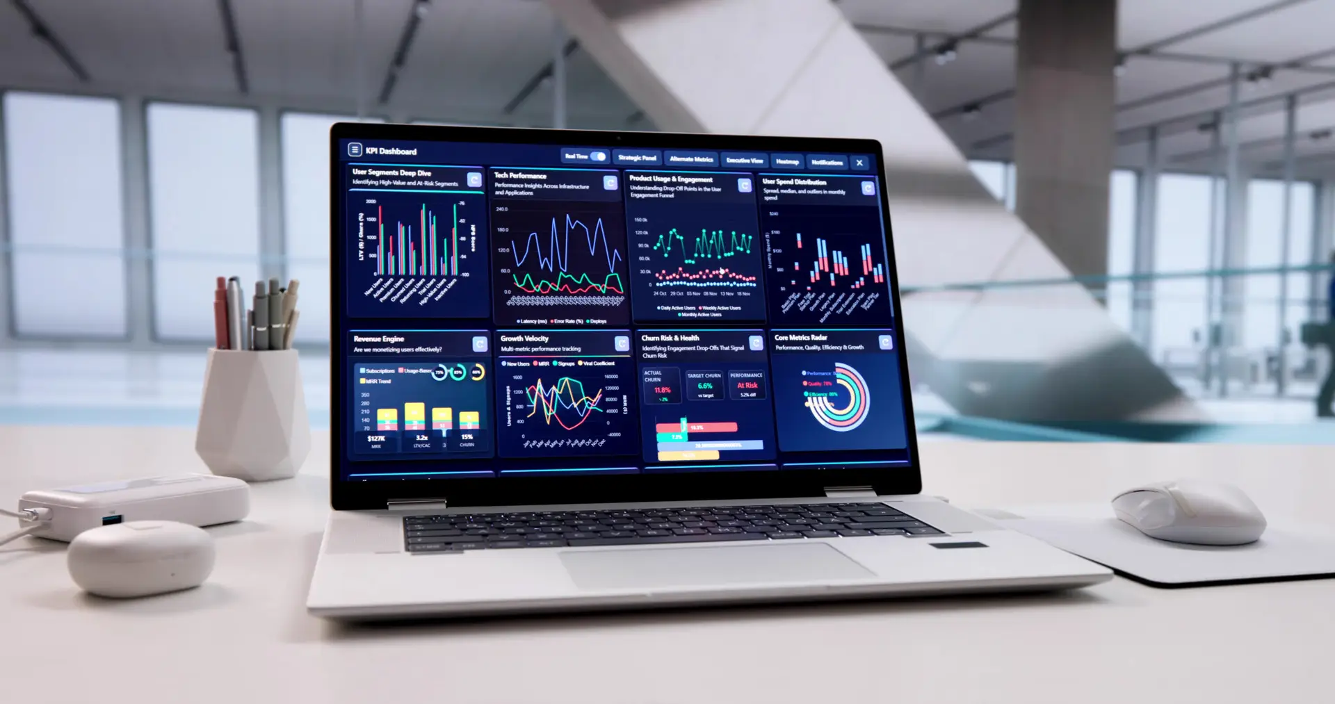 Analyzing Market Trends: Financial Analyst Working On Computer